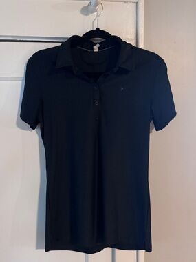 Black Short Sleeve golf Top